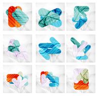 Collection of 9 arrow infographic layouts N28