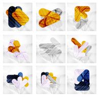 Collection of 9 arrow infographic layouts N30