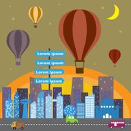 Travel around the world infographic vector format