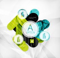 Modern infographic option layout N136
