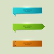 vector modern bookmarks element design