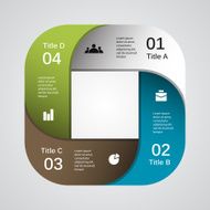 Modern vector info graphic for business project N145