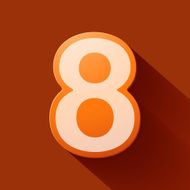 Volume icons number eight N2
