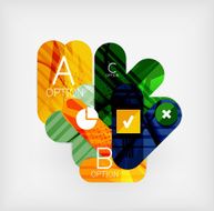 Modern web presentation design layout N247