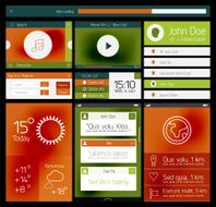 Ui flat web and mobile element N2