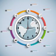 Timeline infographic design template N9