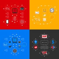 Set of business icons N72