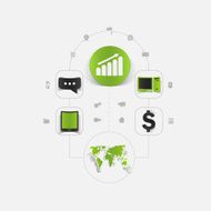 Set of business icons N75