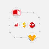 Set of business icons N78