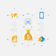 Set of business icons N80
