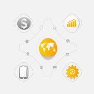 Set of business icons N81