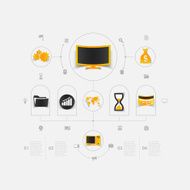 Set of business icons N84