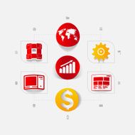 Set of business icons N85