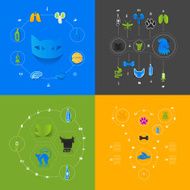 Set of veterinary icons N69