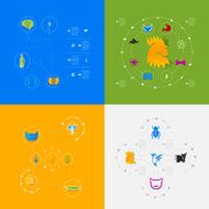 Set of veterinary icons N70