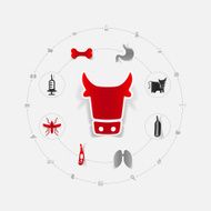 Set of veterinary icons N79