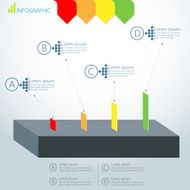 Growth business bar graph Infographics