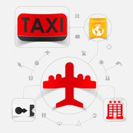 Set of summer tourism icons N365