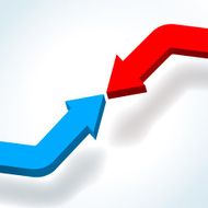Connecting blue and red graph arrows