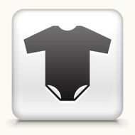 Square Button with Baby Bodysuit