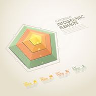 abstract radar chart infographics