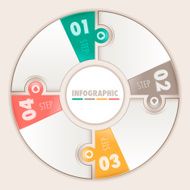 Infographic four steps