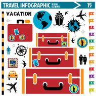 travel infographic design elements N2