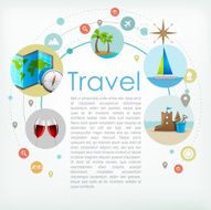 Travel background copyspace