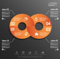 abstract 3d paper infographics N39