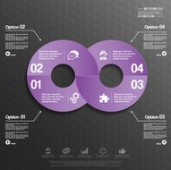 abstract 3d paper infographics N40