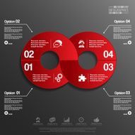 abstract 3d paper infographics N41