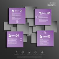 Abstract 3D infographic N2