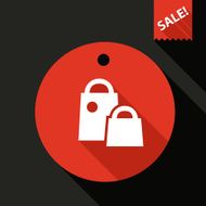 Trend flat shopping sale badge