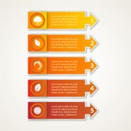 Orange Infographic Option Tabs