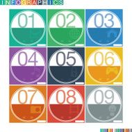 Abstract infographics flat design N21