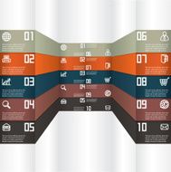 Abstract paper infografics N21