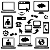 computers and internet technology design elements