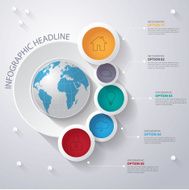 Abstract 3D digital illustration Infographic Vector illustration N2