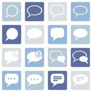Vector Set of Bubbles Icons N5