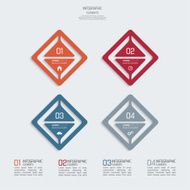 Colorful plastic buttons for infographic N3