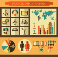 Travel infographics with icons