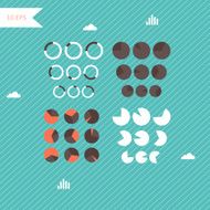 vector colorful metaball round diagram N3