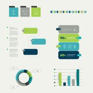 Flat infographic collection N2