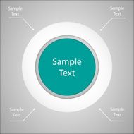 colorful round metaball diagram infographics N2