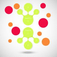 metaball colorful round diagram infographics N105