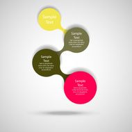 metaball colorful round diagram infographics N106