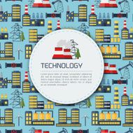 Modern industrial flat infographic background N11
