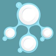 colorful round diagram infographics N10