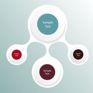 colorful round diagram infographics N11