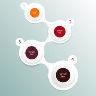 colorful round diagram infographics N12